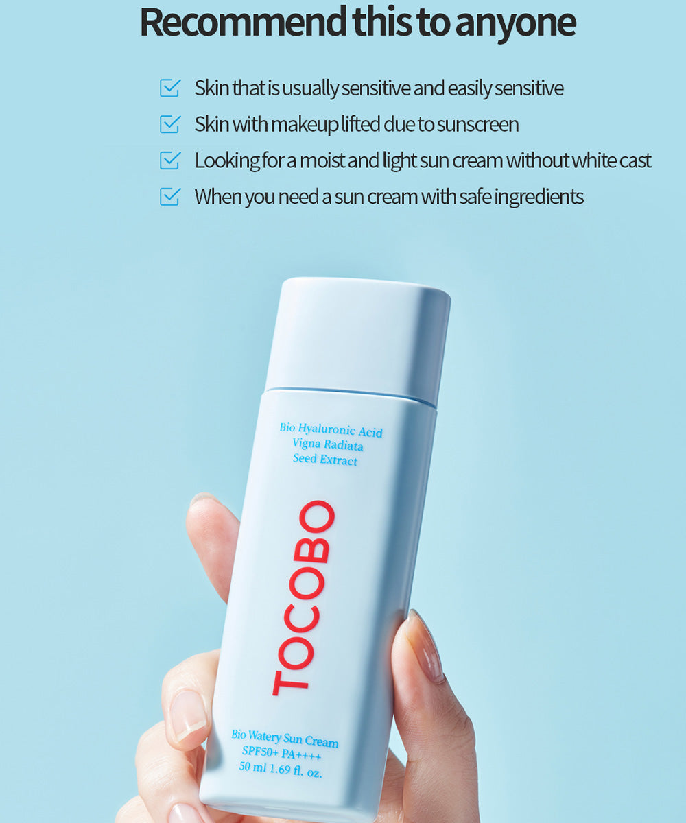 [TOCOBO] Bio Watery Sun Cream SPF50+ PA++++ 1.69 Fl oz. (50ml)